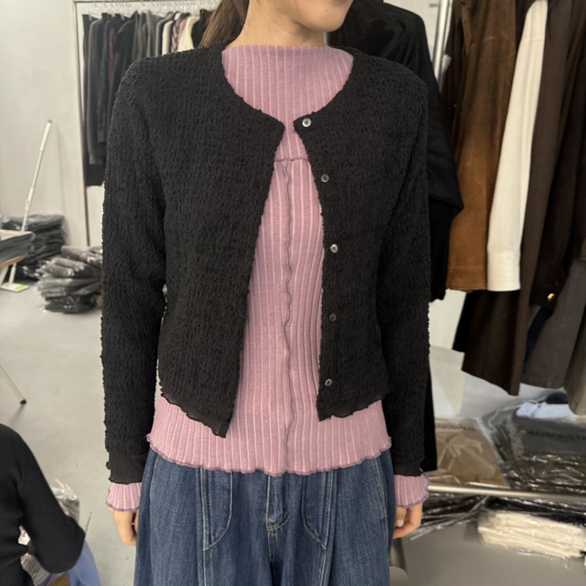 DOUBLE STANDARD/LE SMOKING/MAISONSTAFF東大門直郵女裝新品真品開衫不含內搭MAISONSTAFF開衫圖色2
