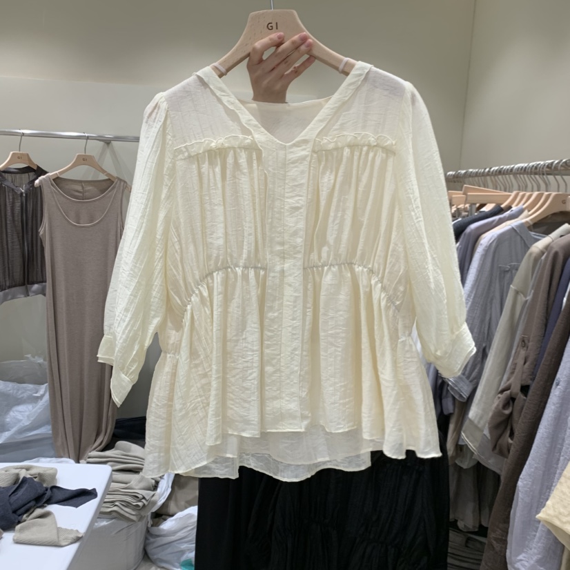 G.I-L東大門直郵女士新品真品熱賣休閑推薦時尚襯衫蕾絲衫G.I-L襯衫/蕾絲衫圖色1