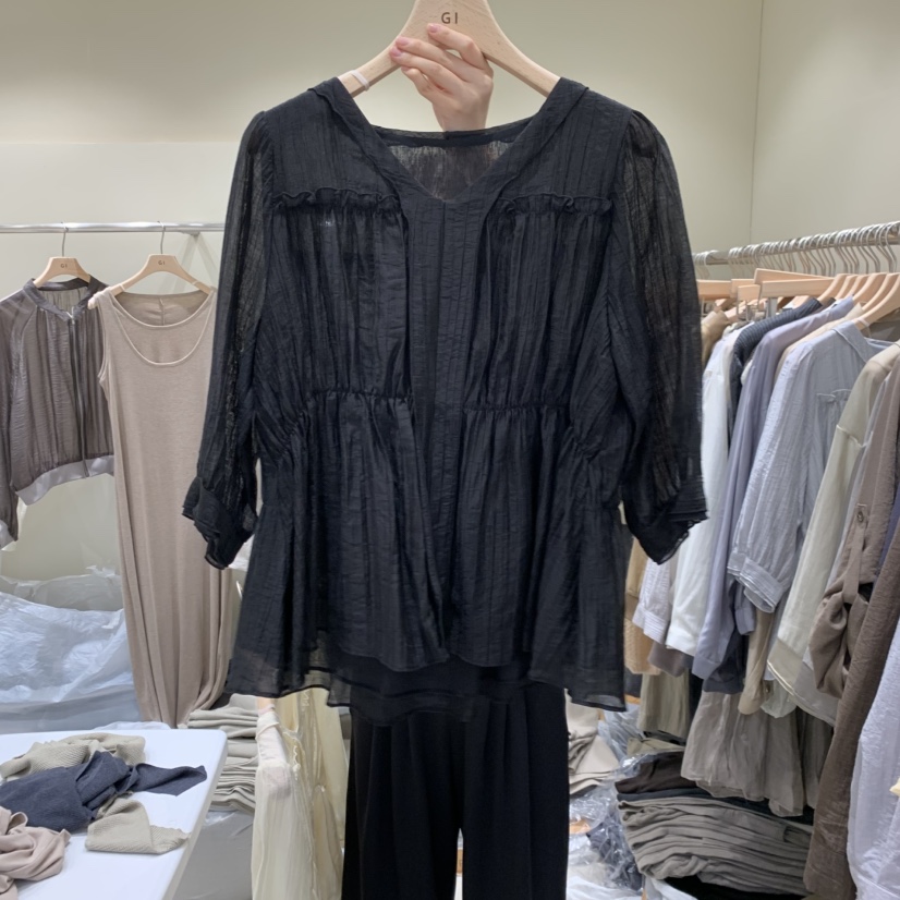 G.I-L東大門直郵女士新品真品熱賣休閑推薦時尚襯衫蕾絲衫G.I-L襯衫/蕾絲衫圖色2