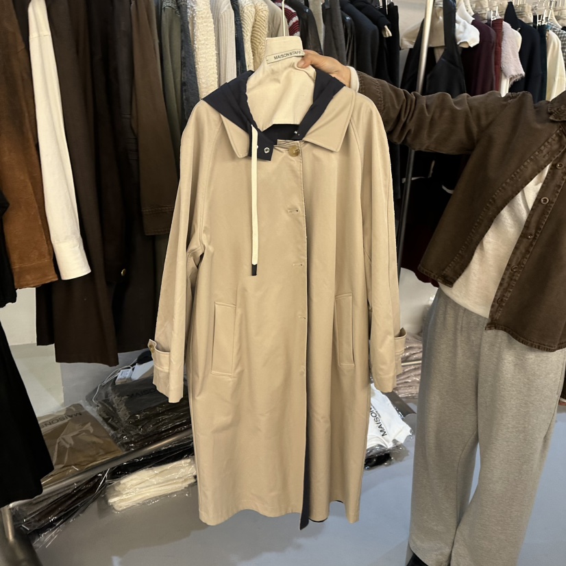 DOUBLE STANDARD/LE SMOKING/MAISONSTAFF東大門實拍女裝新品推薦長款風衣MAISONSTAFF長款風衣圖色1