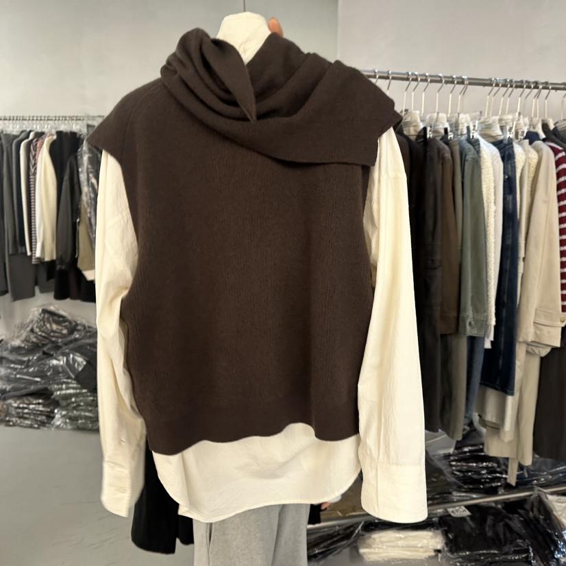 DOUBLE STANDARD/LE SMOKING/MAISONSTAFF東大門直郵女士新品人氣馬甲不含內搭含圍巾MAISONSTAFF馬甲