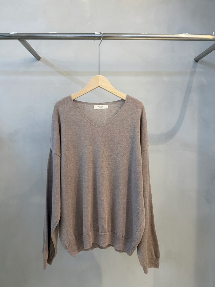 SERIN東大門代購女裝新品休閑熱賣時尚推薦人氣針織衫亞麻SERIN針織衫圖色2