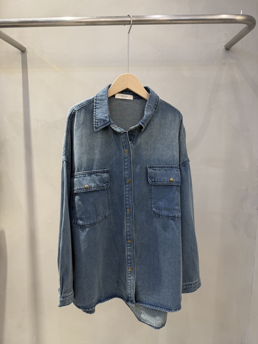 SERIN東大門代購女裝新品推薦時尚休閑人氣真品襯衫蕾絲衫SERIN襯衫/蕾絲衫圖色1