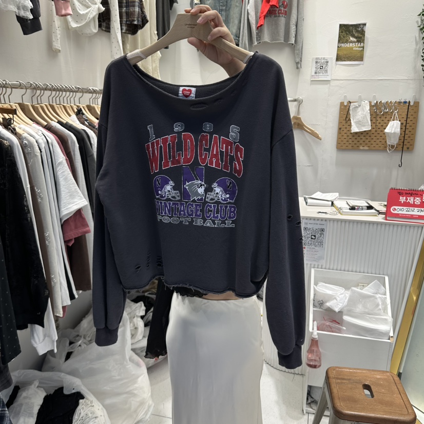 UNDERSTAR_VINTAGE韓國代購女裝新品時尚熱賣推薦長袖T恤UNDERSTAR_VINTAGE長袖T恤圖色2