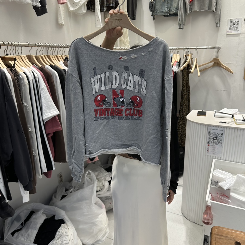 UNDERSTAR_VINTAGE韓國代購女裝新品時尚熱賣推薦長袖T恤UNDERSTAR_VINTAGE長袖T恤圖色3