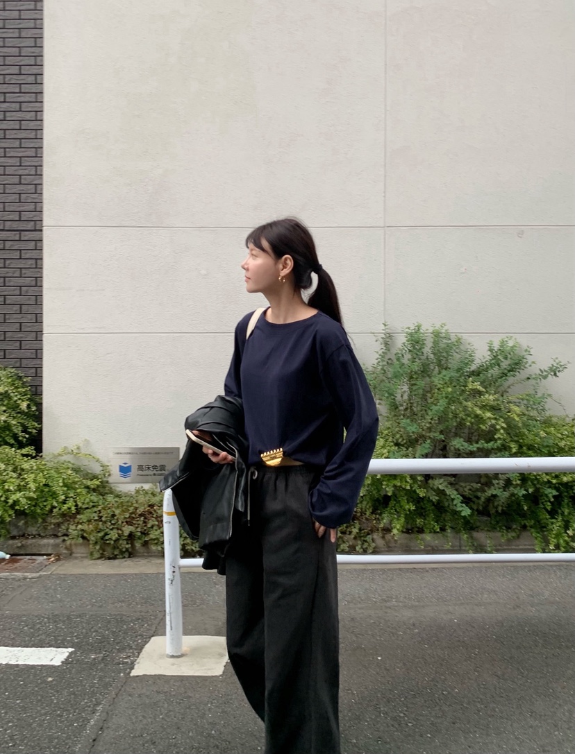 空東大門實拍女裝新品推薦時尚休閑人氣真品熱賣長袖T恤空長袖T恤