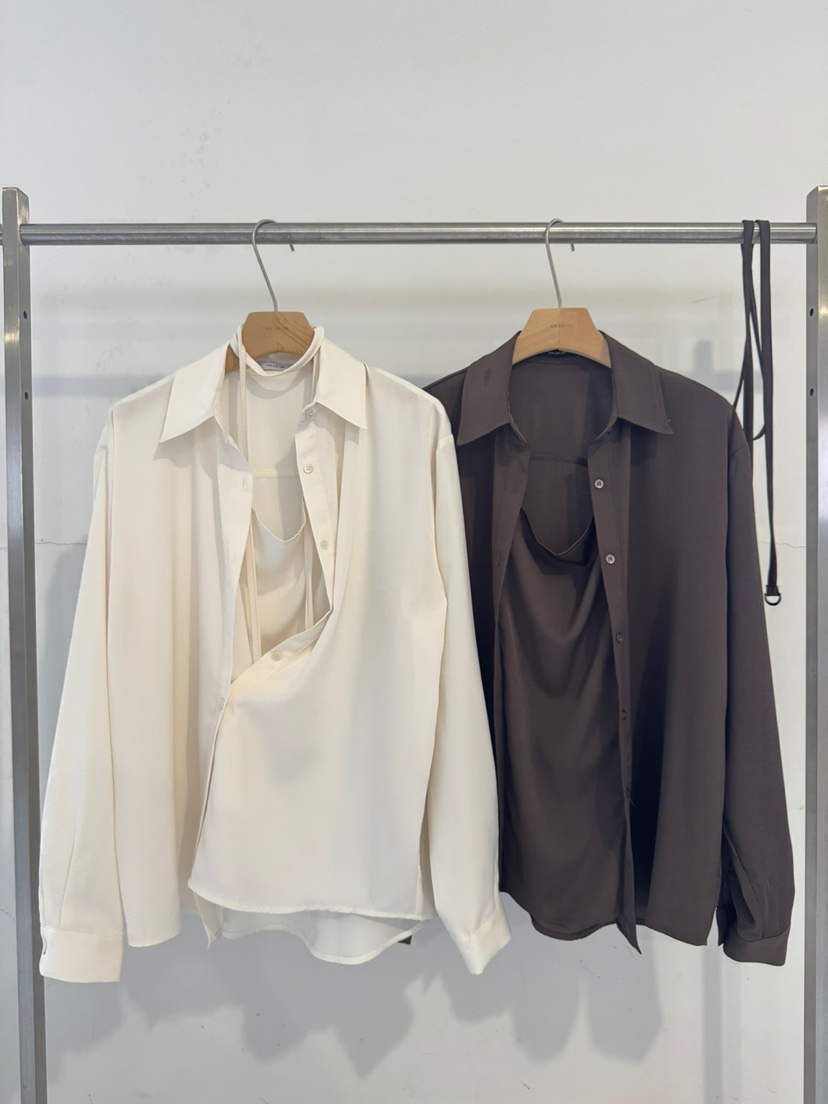 LIMLIMLIM東大門代購女裝新品人氣真品推薦襯衫蕾絲衫含繩LIM LIM LIM襯衫/蕾絲衫