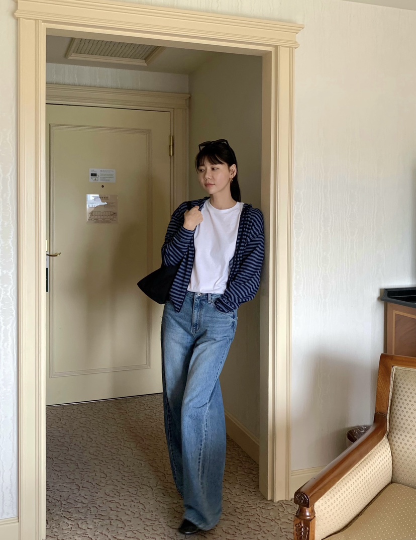 空韓國直郵女士新品熱賣休閑人氣時尚真品衛衣拉鏈連帽衫空衛衣