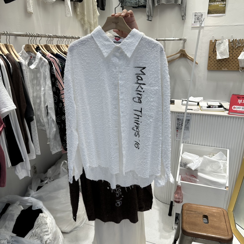 UNDERSTAR_VINTAGE東大門代購女裝新款休閑襯衫蕾絲衫復古UNDERSTAR_VINTAGE襯衫/蕾絲衫圖色1