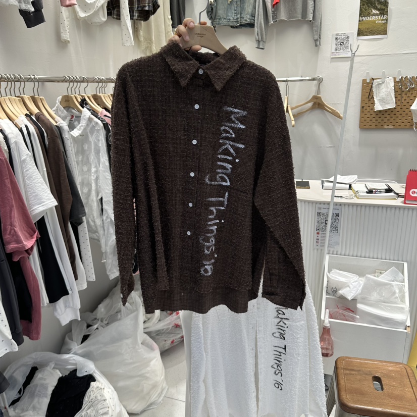 UNDERSTAR_VINTAGE東大門代購女裝新款休閑襯衫蕾絲衫復古UNDERSTAR_VINTAGE襯衫/蕾絲衫圖色2