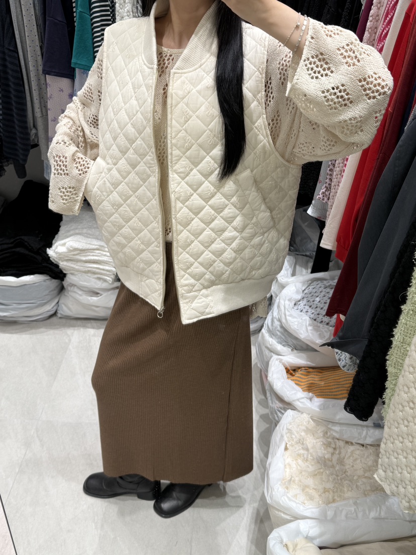 RUNWAY-런웨이韓國直郵女士新品真品人氣時尚熱賣馬甲絎縫RUNWAY馬甲