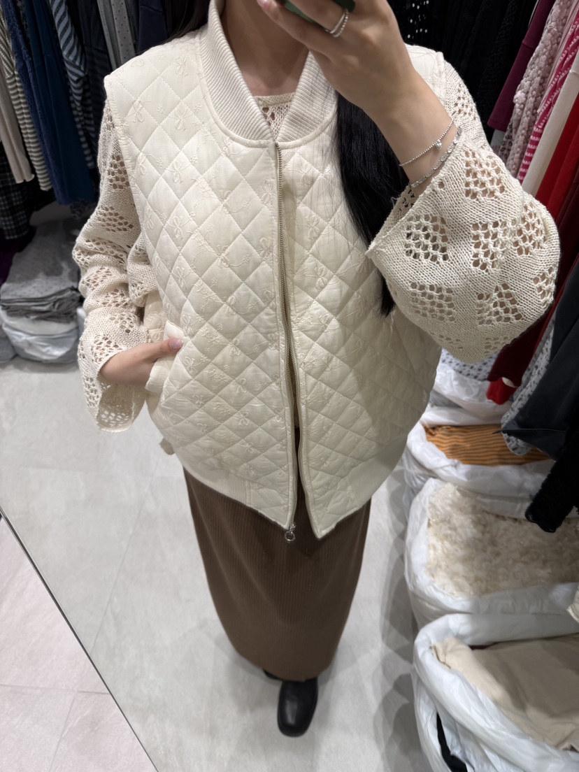 RUNWAY-런웨이韓國直郵女士新品真品人氣時尚熱賣馬甲絎縫RUNWAY馬甲