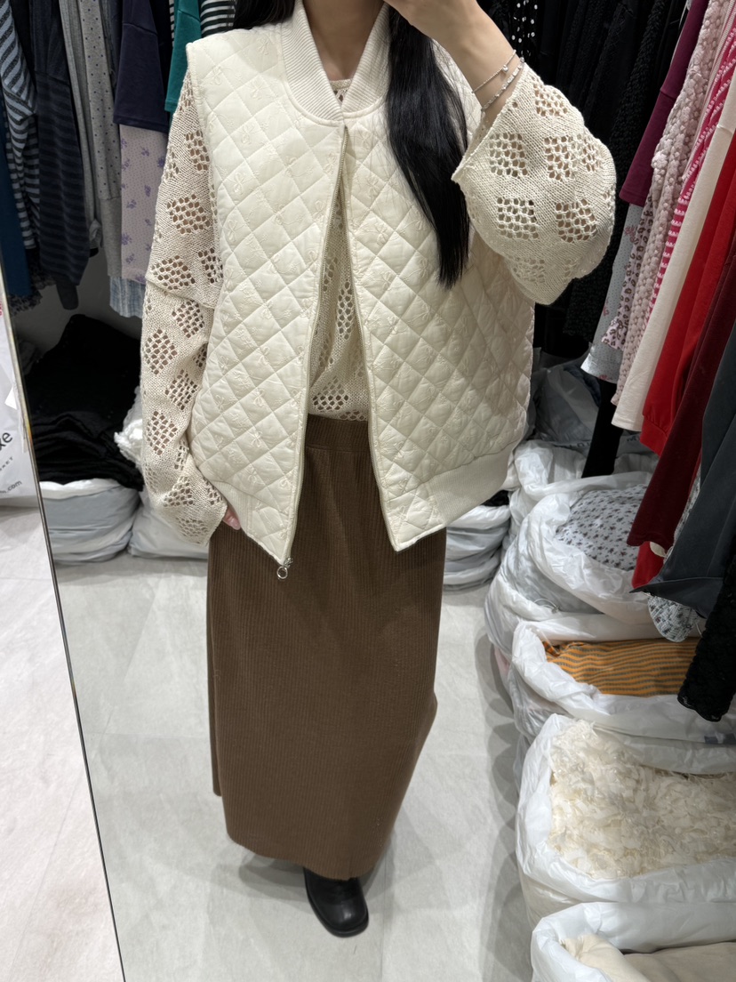 RUNWAY-런웨이韓國直郵女士新品真品人氣時尚熱賣馬甲絎縫RUNWAY馬甲