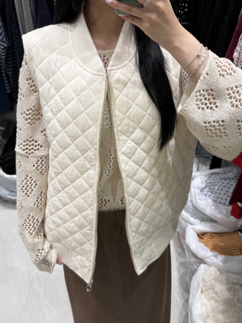 RUNWAY-런웨이韓國直郵女士新品真品人氣時尚熱賣馬甲絎縫RUNWAY馬甲