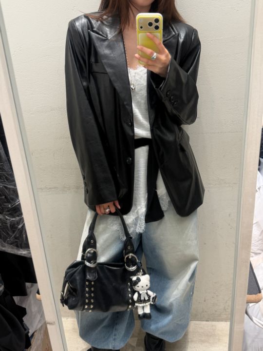 mars東大門實拍女士新款人氣時尚推薦熱賣真品休閑皮衣mars皮衣圖色1