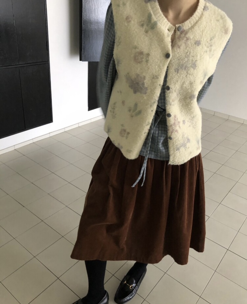 LETAILOR東大門直郵女裝新品休閑半身裙中短裙燈芯絨絲絨LETAILOR半身裙/中短裙