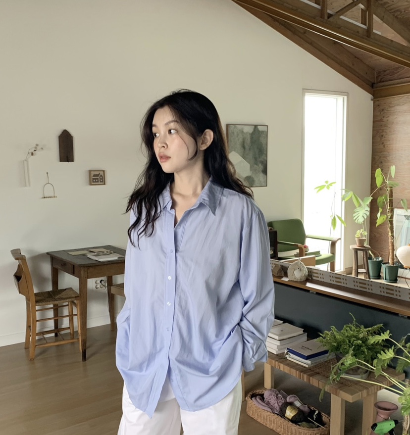 LETAILOR東大門實拍女裝新品人氣推薦時尚襯衫蕾絲衫寬松LETAILOR襯衫/蕾絲衫