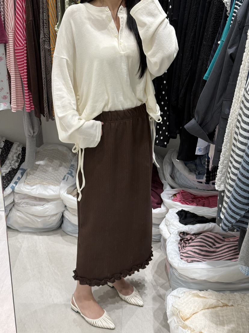 RUNWAY-런웨이韓國直郵女士新品真品時尚熱賣休閑長袖T恤RUNWAY長袖T恤