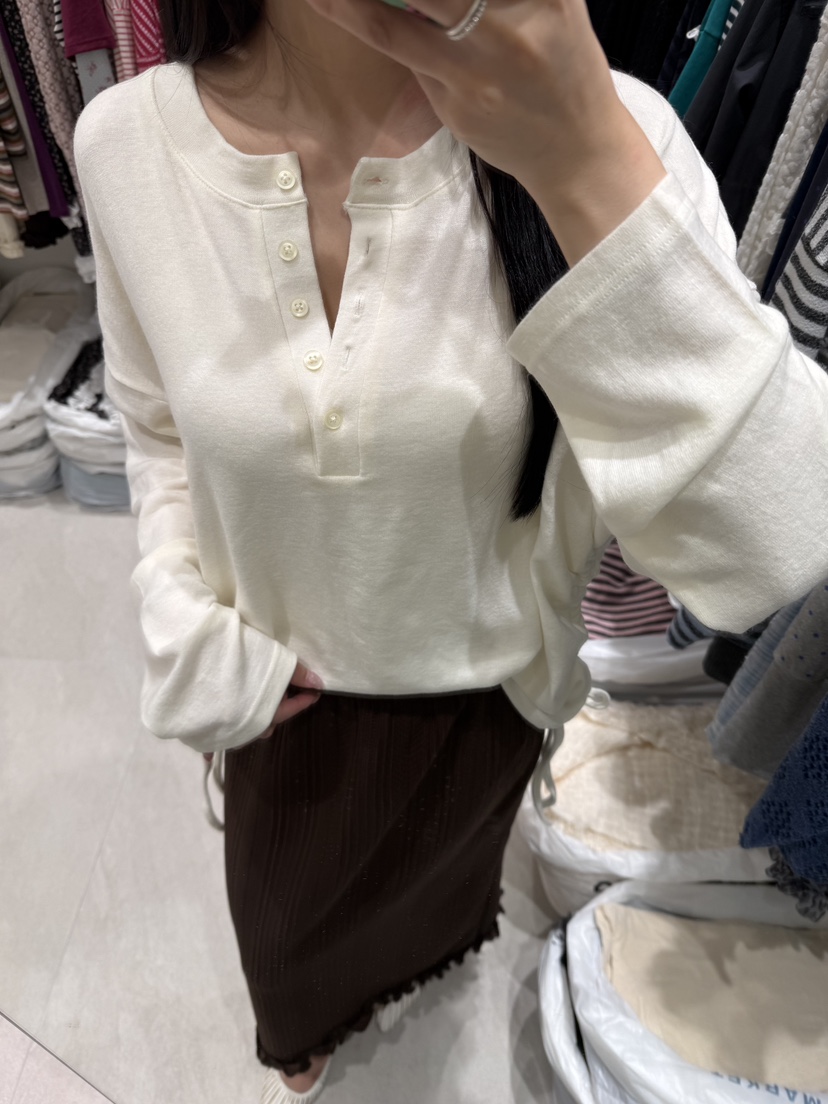 RUNWAY-런웨이韓國直郵女士新品真品時尚熱賣休閑長袖T恤RUNWAY長袖T恤