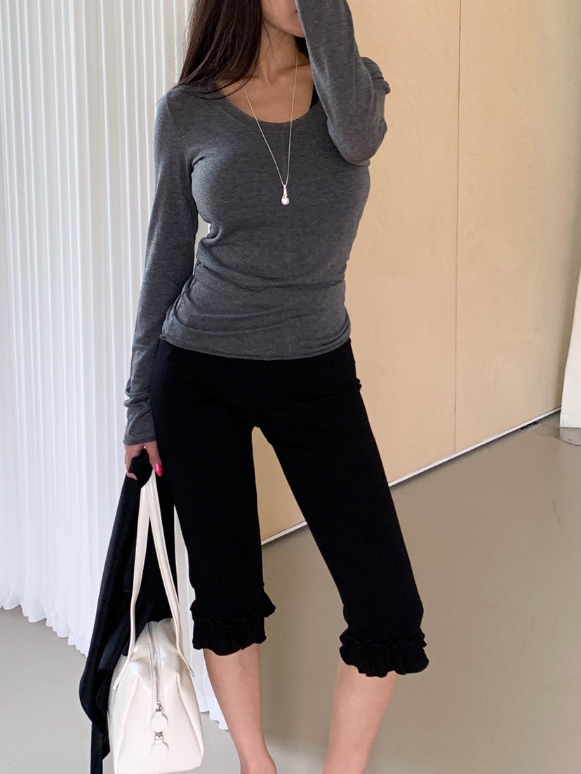 VELEN東大門代購女士新品時尚休閑人氣打底褲鯊魚褲含圍巾VELEN打底褲/鯊魚褲