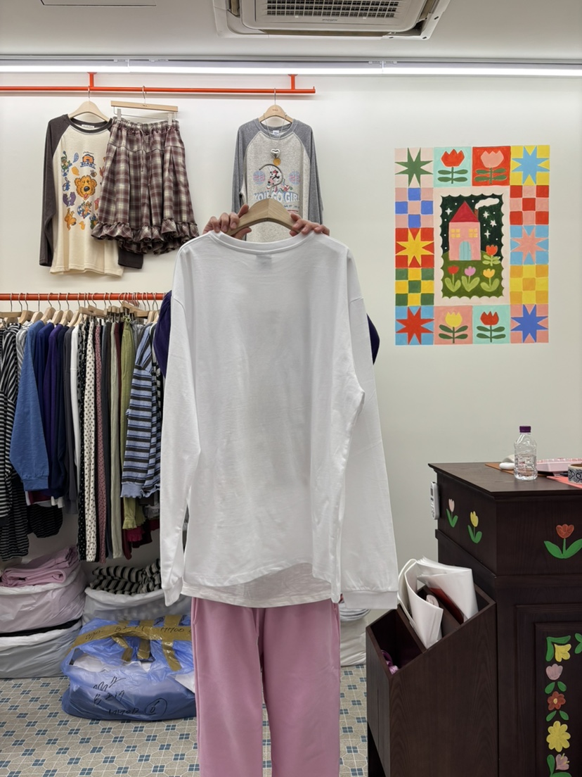 TOLL韓國直郵女裝新品時尚推薦休閑真品熱賣人氣長袖T恤米奇TOLL長袖T恤