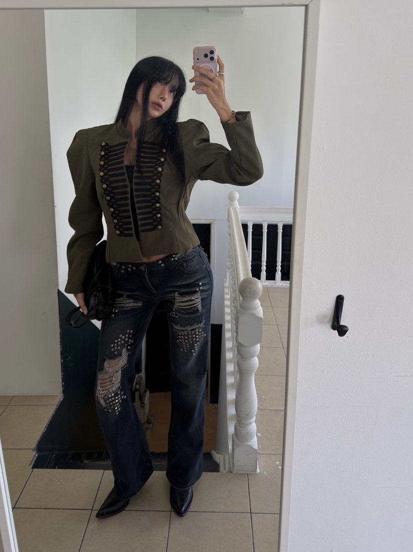 ABBEYLEE韓國直郵女士新款真品時尚熱賣人氣推薦夾克絎縫ABBEYLEE夾克
