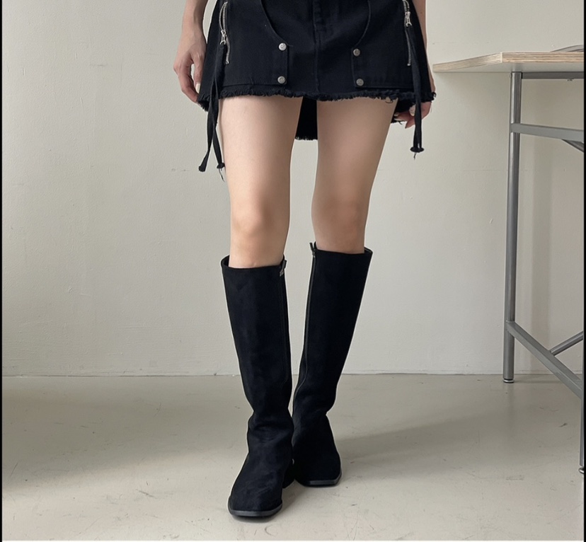RUNWAY-런웨이東大門代購女士新款熱賣休閑真品靴子拉鏈RUNWAY靴子