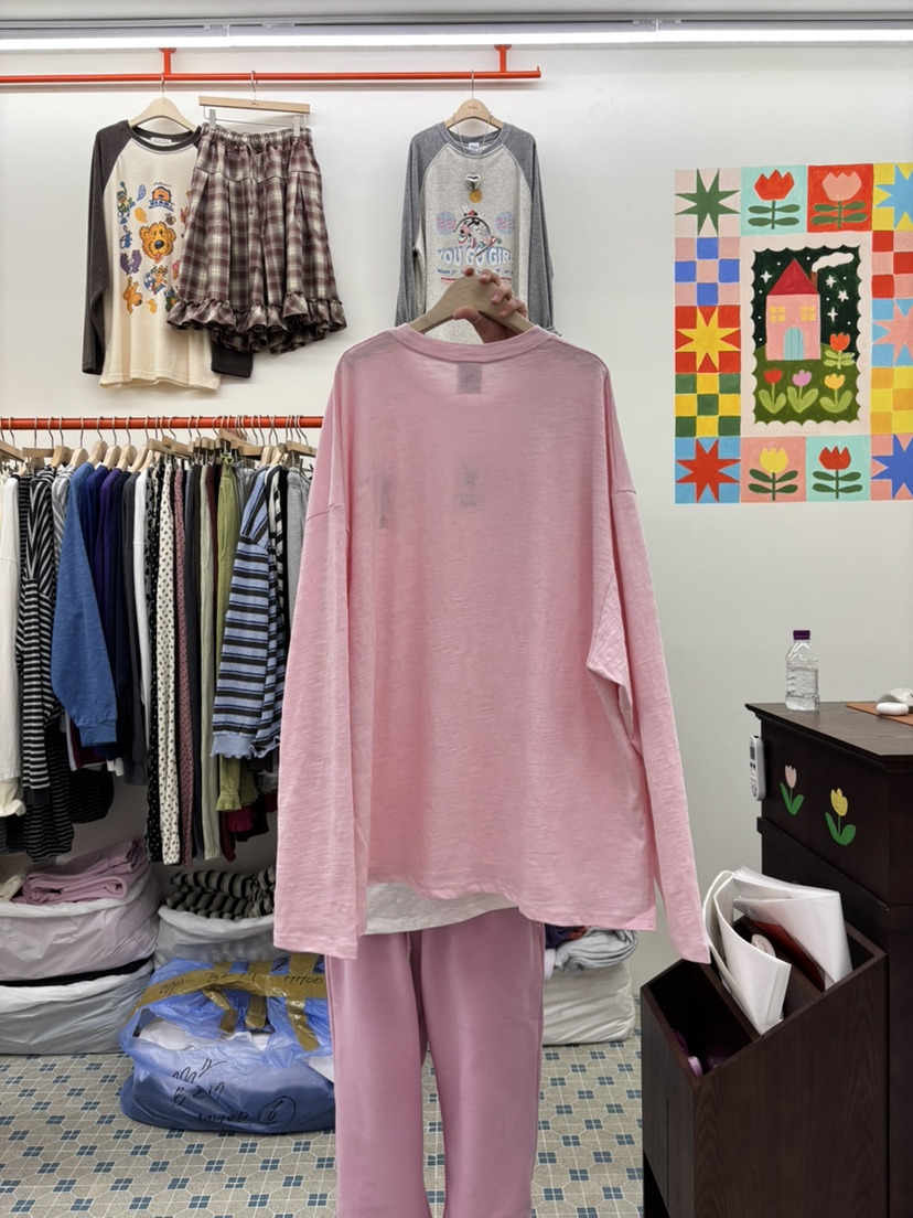 TOLL韓國代購女裝新品時尚真品推薦熱賣人氣長袖T恤米奇刺繡TOLL長袖T恤
