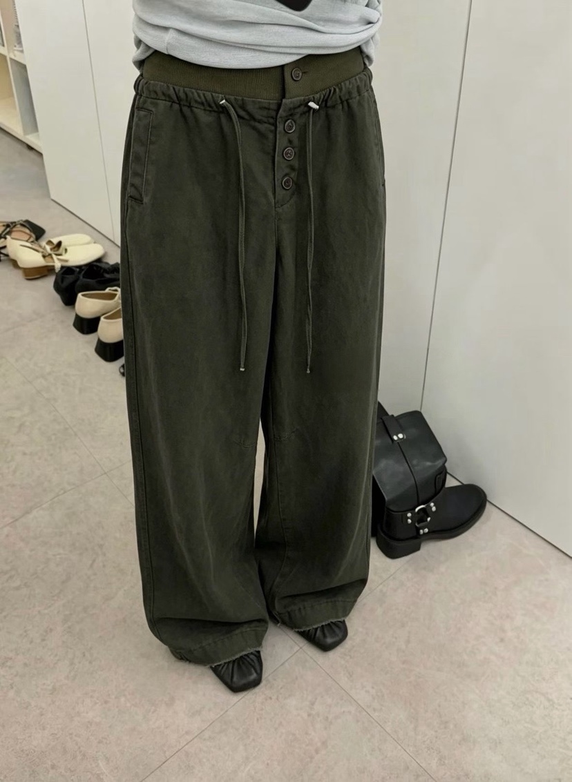 SYMBOL韓國代購女裝新品時尚熱賣推薦真品休閑人氣休閑褲SYMBOL休閑褲