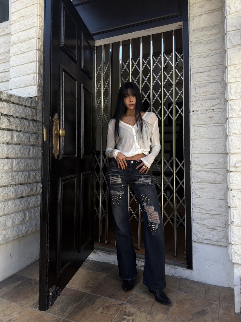 ABBEYLEE韓國直郵女裝新品休閑真品推薦時尚熱賣牛仔褲低幫ABBEYLEE牛仔褲
