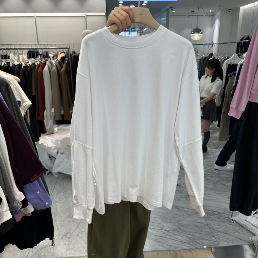 REVE-L韓國代購女裝新款人氣時尚推薦休閑熱賣真品長袖T恤REVE-L長袖T恤圖色1
