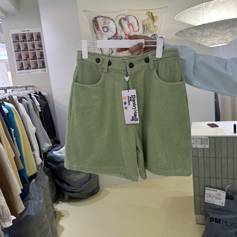 PANTRY HAUS東大門實拍女裝新款休閑人氣推薦短褲燈芯絨PANTRY HAUS短褲圖色2
