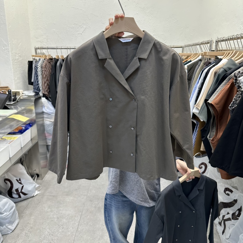 DA YLOG東大門代購女裝新品真品休閑人氣時尚襯衫蕾絲衫DA YLOG襯衫/蕾絲衫圖色2