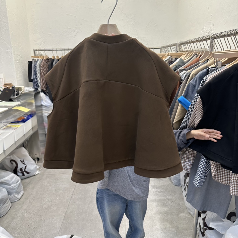 DA YLOG東大門直郵女裝新品休閑人氣真品推薦時尚馬甲麂皮DA YLOG馬甲