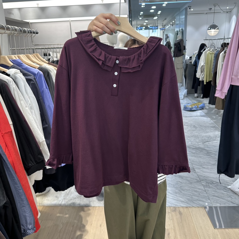 REVE-L東大門實拍女裝新款熱賣推薦時尚休閑人氣長袖T恤REVE-L長袖T恤圖色4