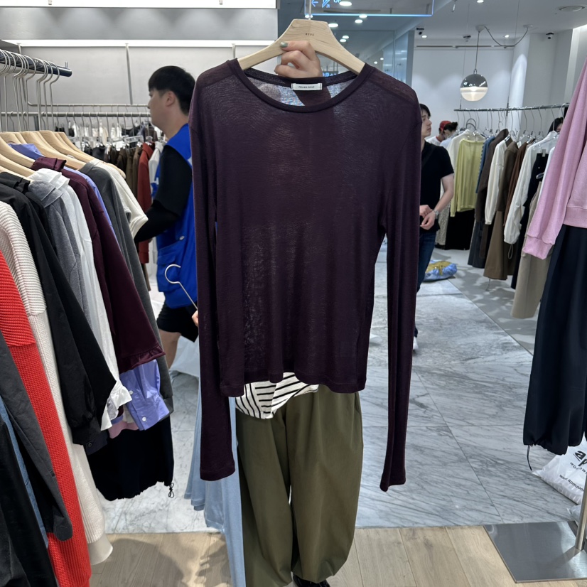 REVE-L東大門代購女裝新款時尚真品休閑人氣熱賣長袖T恤REVE-L長袖T恤圖色4
