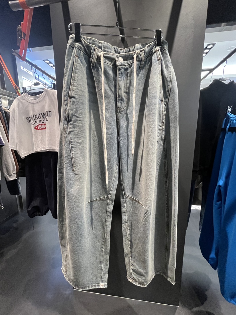 EL BOSQUE東大門代購女裝新品真品人氣熱賣時尚休閑牛仔褲EL BOSQUE牛仔褲圖色1