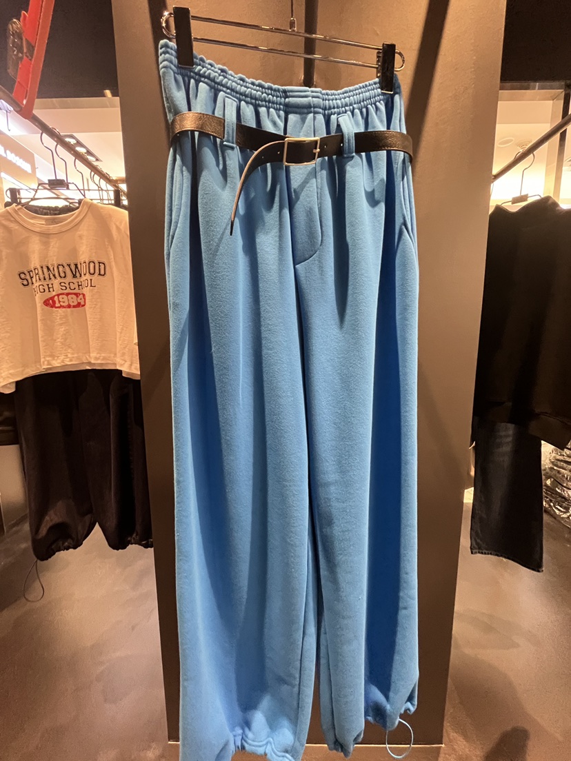 EL BOSQUE東大門直郵女士新品人氣休閑時尚休閑褲含腰帶EL BOSQUE休閑褲圖色1
