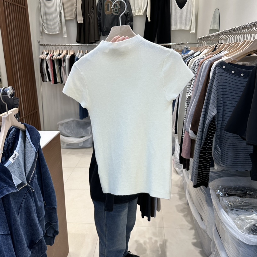 BLOOM-Q東大門直郵女裝新品時尚人氣休閑熱賣推薦T恤高領J&C/J.BLANCT恤