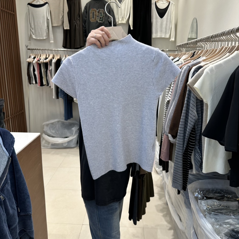 BLOOM-Q東大門直郵女裝新品時尚人氣休閑熱賣推薦T恤高領J&C/J.BLANCT恤圖色3