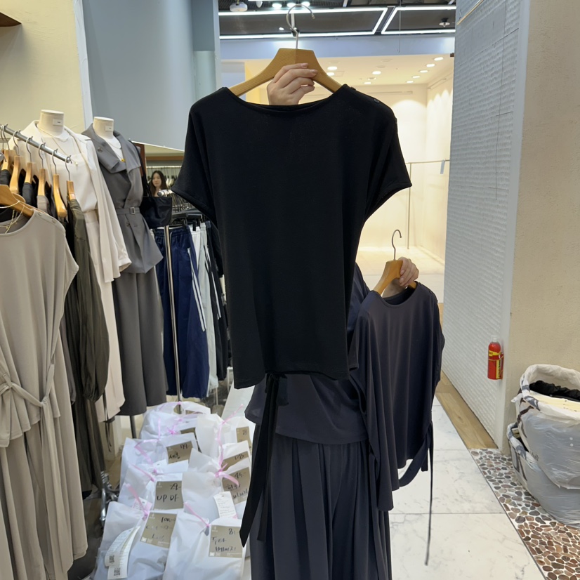 SANS東大門實拍女裝新款職業時尚人氣推薦真品休閑熱賣T恤SANST恤圖色4黑色