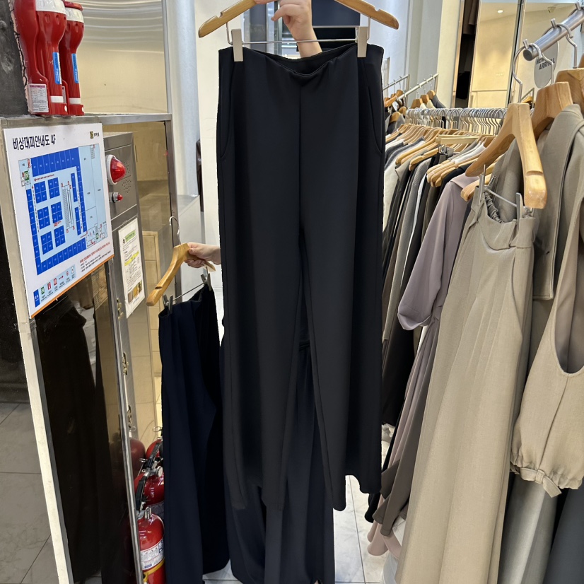 SANS韓國代購女裝新品時尚熱賣真品推薦人氣休閑職業休閑褲SANS休閑褲圖色4黑色