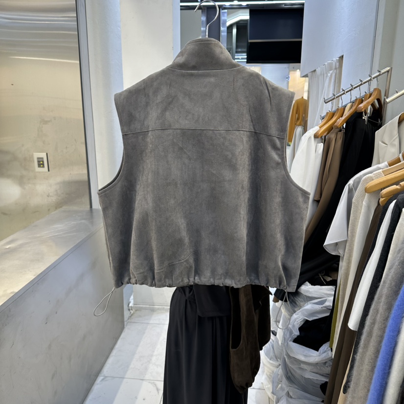 SANS東大門直郵女裝新品職業時尚人氣休閑真品馬甲高領麂皮SANS馬甲