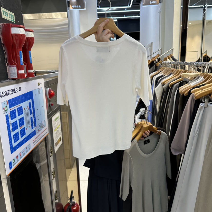 SANS韓國直郵女士新品人氣推薦時尚休閑真品職業熱賣T恤SANST恤