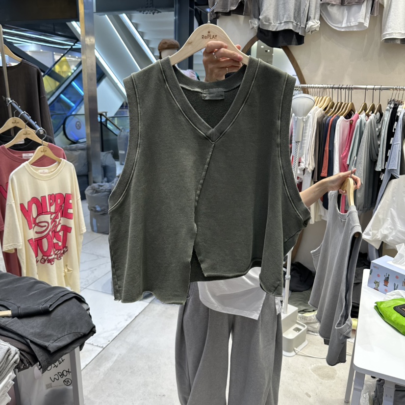 REPLAY韓國直郵女士新款熱賣休閑人氣真品職業時尚吊帶背心REPLAY吊帶/背心圖色1