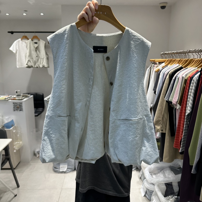 MODS-Q韓國代購女士新款時尚職業熱賣人氣休閑推薦真品馬甲MODS-Q馬甲圖色1