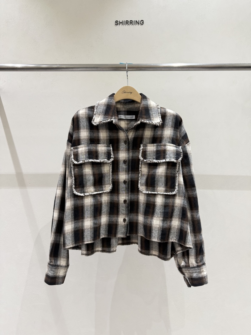 SHIRRING東大門直郵女士新款真品人氣休閑熱賣襯衫蕾絲衫SHIRRING襯衫/蕾絲衫圖色1