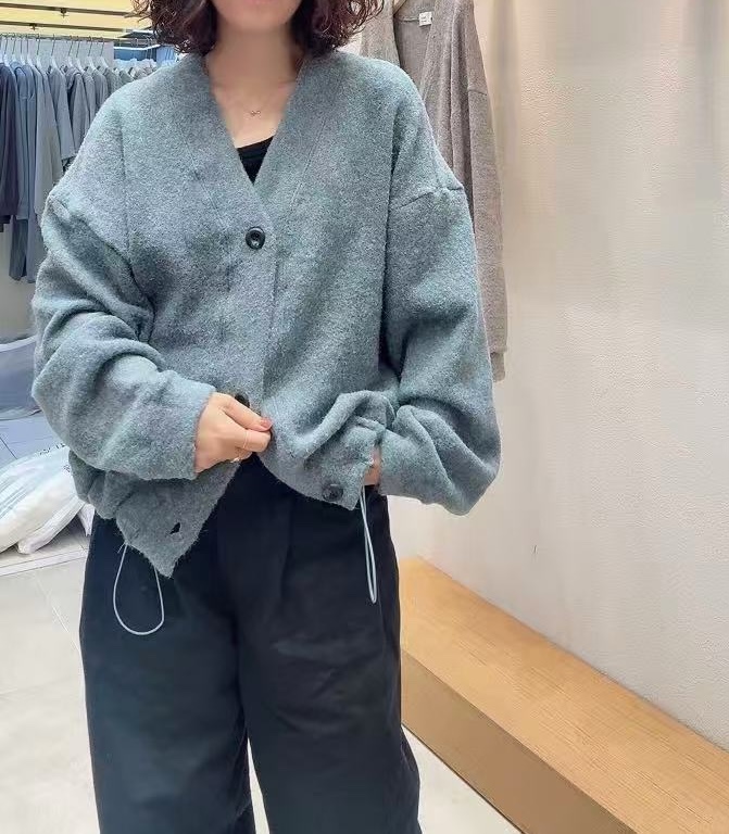 NEAR韓國代購女裝新款休閑時尚推薦人氣熱賣真品針織衫開衫NEAR針織衫