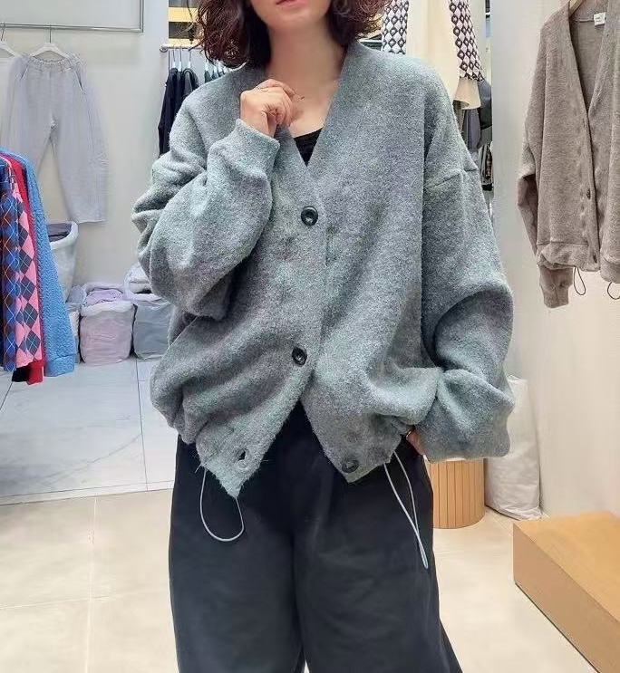NEAR韓國代購女裝新款休閑時尚推薦人氣熱賣真品針織衫開衫NEAR針織衫