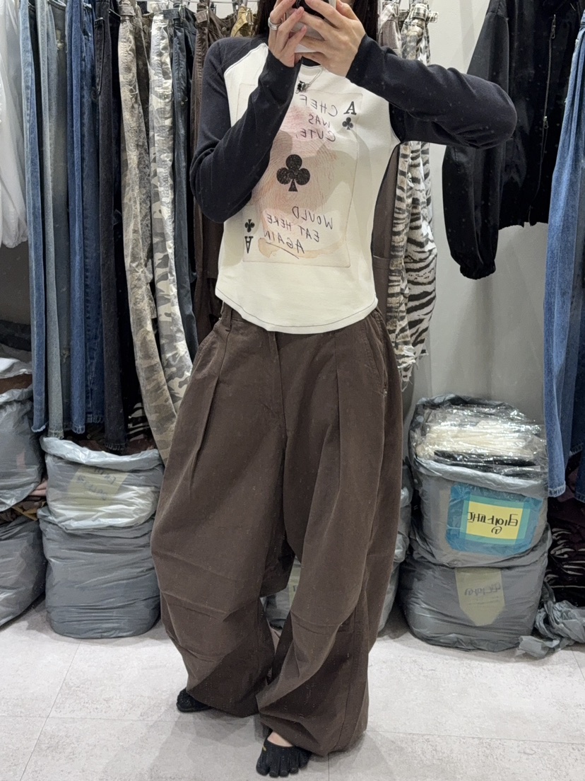 SHIRRING韓國代購女士新款休閑人氣熱賣時尚職業推薦長袖T恤SHIRRING長袖T恤